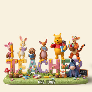 Cute Teacher Plaque - Personalized Gifts For Teacher 03nati190625-Homacus