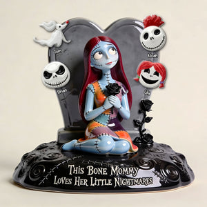Bone Mommy & Little Kids Acrylic Plaque - Personalized Gift For Mom 03OHTI030426
