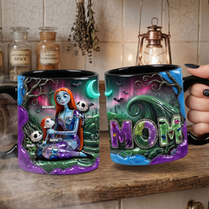 Spooky Moms And Kids Accent Mug - Personalized Gifts For Moms 02qhti280426