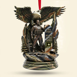 Strong Veteran Ornament - Personalized Gifts For Veteran 06tgti080925