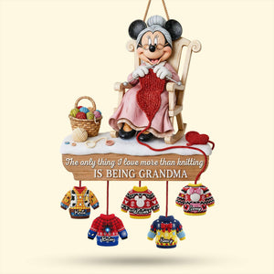 Sweater Grandkids Wood Sign - Personalized Gifts For Grandma Wood Sign 02QHTI141025