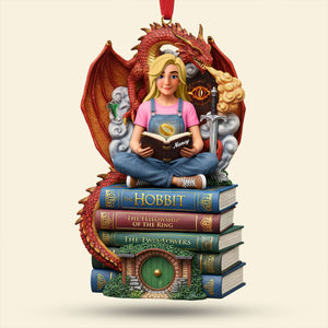 Book Lover Ornament - Personalized Gift For Book Lover Christmas Ornament 01HUTI171025