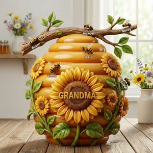 BeeHive Mom And Kids Acrylic Plaque - Personalized Gifts For Mom, Grandma Plaque 03TOTI050226