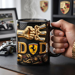 Pit Crew Papa Magic Ceramic Coffee Mug - Personalized Gifts For Dad 01NATI250526