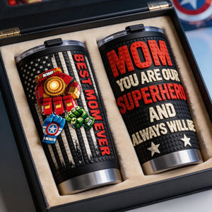 Fist Bump Power Mom 20oz Tumbler - Personalized Gifts For Mother's Day Tumbler 01OHTI300326