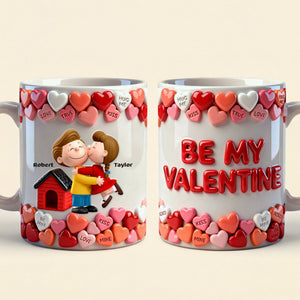 Be My Valentine Couple Coffee Mug - Personalized Gifts For Couple Coffee Mug 03OHTI241225HG
