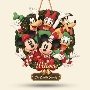 Adorable Characters Wooden Sign - Personalized Gifts For Family 06HYTI061125