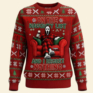 Chilling Horror Guy Ugly Sweater, Personalized Christmas Gifts For Horror Fans 01qhti091025