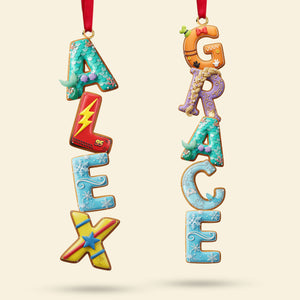 Alphabet Gingerbread Ornament - Personalized Gift For Christmas Ornament 05NATI231025