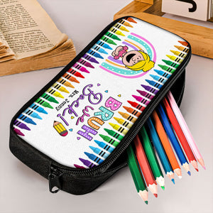 Personalized Gifts For Teacher Pencil Case 03xqti110724 Rainbow Crayon Colorful-Homacus