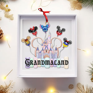 Grandkid Balloon Castle Ornament - Personalized Gift For Grandma Christmas Ornament 07OHTI181125