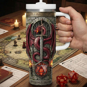 Dragon Tumbler - Personalized Gifts For Dragon Lover 01pati030226