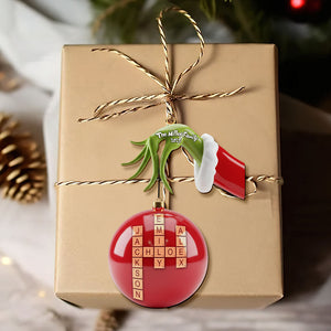 Crossword Family Name Ornament - Personalized Gift For Family Christmas Ornament 04NATI241025