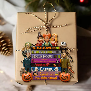 Horror Tape Stack Ornament, Personalized Christmas 02qhti161025