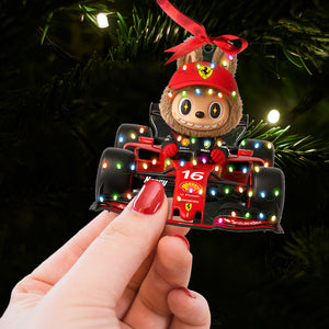 Racing Driver Ornament - Personalized Gifts For For Car Enthusiasts 01nati040925