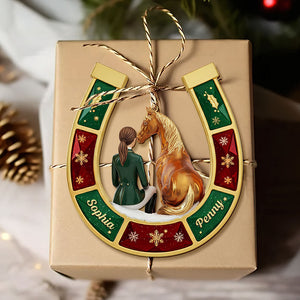 Horse-loving Girl Ornament - Personalized Gifts For Horse Lovers 05pgti031025