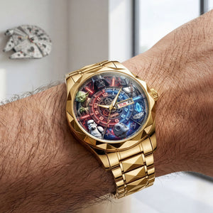 Cosmic Energy Stainless Steel Men’s Watch – Personalized Gifts 05huti160126