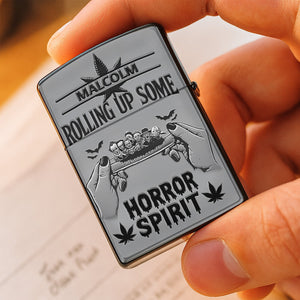 Rolling Up Some Horror Lighter, Personalized Gifts For Smoking Lovers 05qhti080925