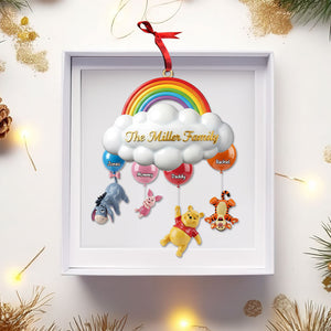Floating Family Rainbow Ornament - Personalized Gift For Family 02NATI221125