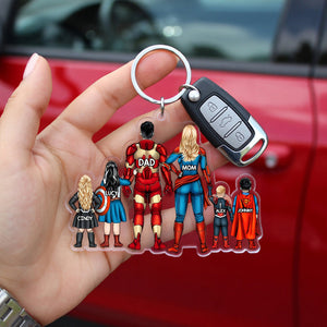 Personalized Gifts For Family Keychain 041qhhu060325pa