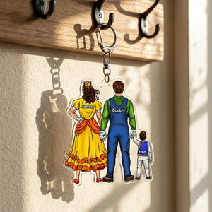 The Love Team Keychain - Personalized Gifts For Family 03qhhu030426
