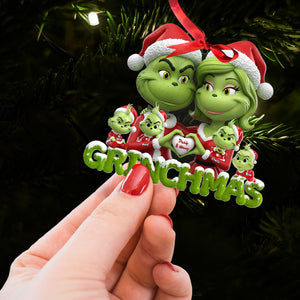 Green Family Ornament - Personalized Gifts For Family 03ohti200825