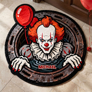 Creepy Clown Custom Shape Doormat - Personalized Gifts For Horror Fans Doormat 03NATI280126
