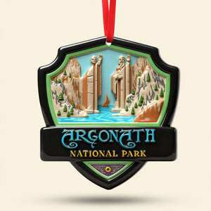 Fantasy Location Shield Ornament - Personalized Gifts For Movie Fans 03QHTI081025