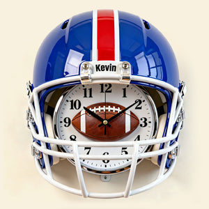 Sport Helmet Hanging Wall Clock - Personalized Gifts For Sport Lovers 04nati201225