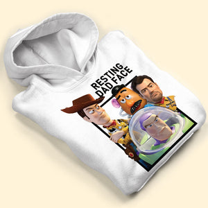 Fun Custom Photo Resting Dad Face Shirt, Personalized Gifts For Dad 01qhti180426
