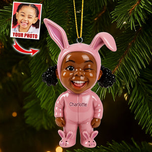 Cute Rabbit Ornament - Custom Photo Gifts For Loved Ones 02huti270825