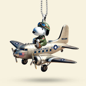 Military Airplane Car Ornament - Personalized Protector Christmas Gifts 04huti160725