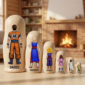 Legend Warrior Family Nesting Dolls - Personalized Gifts For Family Wooden Nesting Dolls 041QHHU080426-Homacus