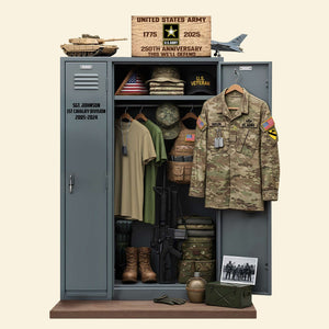 Military 250th Anniversary Personal Locker Plaque - Personalized Gifts For Veteran 05qhtn300625