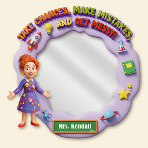 Teacher Custom Shaped Mirror - Personalized Gifts For Teacher 01PGMG260725