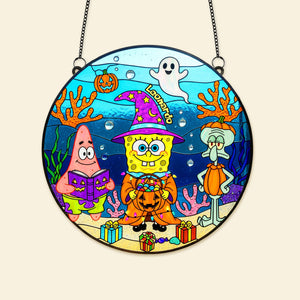 Halloween Suncatcher Ornament - Personalized Gifts For Halloween 04PAMG120825