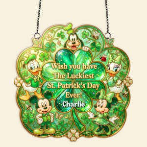 Patrick's Day Suncatcher Ornament - Personalized Gifts For Friends 02pamg130226