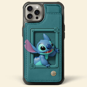 Couple Leather Flip Wallet Phone Case - Personalized Gift For Couple 02PGMG140825