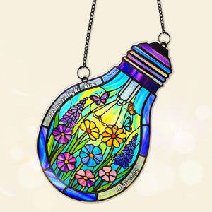 Encourage Lightbulb Suncatcher Ornament, Personalized Gifts For Teacher 01qhmg080825