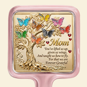 Butterfly Family Tree Handheld Mirror - Personalized Gifts For Mom 02namg120226