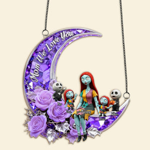 Horror Mom And Kids Suncatcher - Personalized Gifts For Mother's Day Suncatcher Ornament 02TOMG250226
