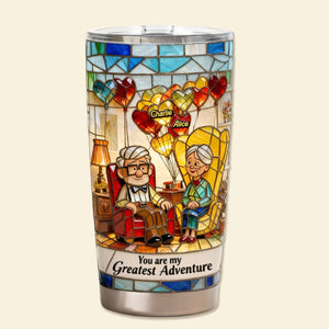 Growing Old Couple 20oz Tumbler - Personalized Gifts For Couples 02TOMG280126