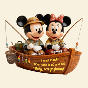 Fishing Couple Acrylic Plaque - Personalized Gift For Couples 06TOMG280126