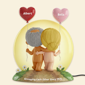 Funny Old Couple Light Box - Personalized Anniversary Gift For Couples 01NAMG041225