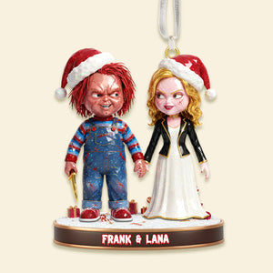 Horror Couple Ornament - Personalized Gift For Couple Christmas Ornament 01OHMG101025
