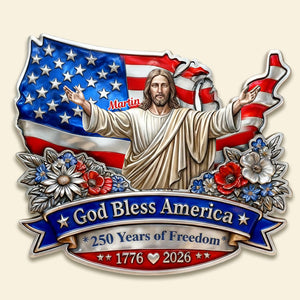 USA 250th Anniversary Metal Sign - Personalized Gifts For Family 04TOMG310126