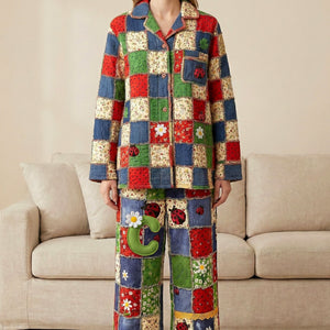 Ladyburg Pathwork Button Up Pajama Set - Personalized Gifts 01pamg081225