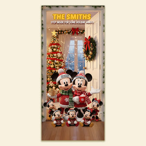 Welcome Family Door Cover - Personalized Gifts For Family 06PGMG031125
