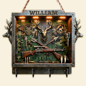 Deer Hunting Acrylic Key Hanger – Personalized Gifts For Hunters 02tgmg231225