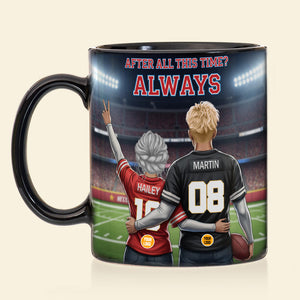 Sport Lover Couple Coffee Mug - Personalized Gifts For Couple Sport Fans Coffee Mug 01HUMG241125